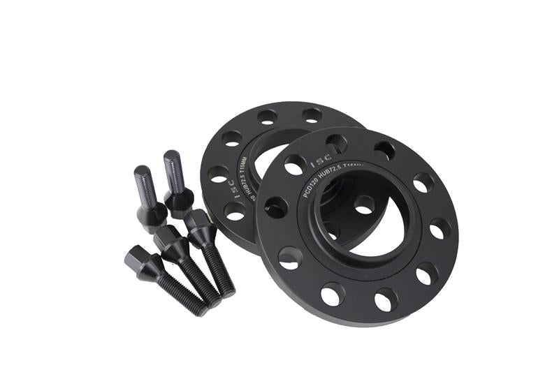 ISC Suspension BMW 5x120 Hub Centric (72.6 Hub Bore) Wheel Spacers 15mm Black (Pair) - Burkken Auto Parts