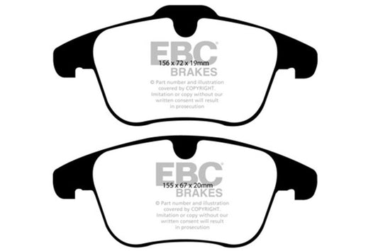 EBC 11-15 Land Rover Range Rover Evoque 2.0 Turbo Greenstuff Front Brake Pads - Burkken Auto Parts