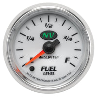 AutoMeter Gauge Fuel Level 2-1/16in. 0-280 Ohm Programmable NV - Burkken Auto Parts