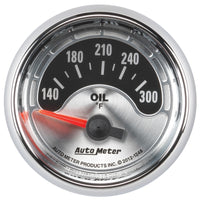 Autometer American Muscle 2-1/16in Short Sweep Electric 140-300 Deg F Oil Temp Gauge - Burkken Auto Parts