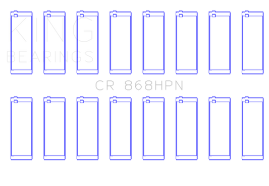 King Engine Bearings Ford Prod V8 4.6L/5.4L Performance Rod Bearing Set - Size STD