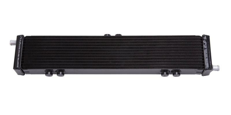 Edelbrock Heat Exchanger Single Pass Dual Row 22 000 Btu/Hr 26 5In W X 5In H X 2 62In D Black - Burkken Auto Parts