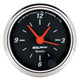 Autometer Designer Black 2-1/16in Analog 12 Hour Clock - Burkken Auto Parts