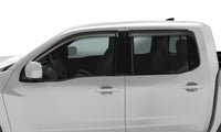 AVS 2022 Nissan Frontier (Crewcab Pickup) Ventvisor Outside Mount Window Deflectors 4pc - Smoke - Burkken Auto Parts
