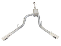 aFe MACHForce XP Exhaust 3in SS Dual Side Exit CB w/ Polish Tips 15 Ford F150 Ecoboost V6-2.7L/3.5L - Burkken Auto Parts