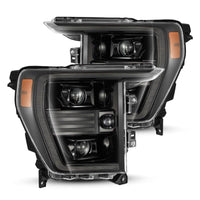 AlphaRex 21-22 Ford F150 PRO-Series Projector headlights Alpha-Black w/Activ Light/Seq Signal - Burkken Auto Parts