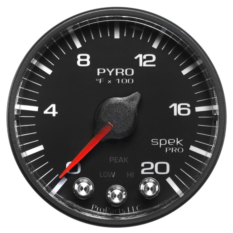 Autometer Spek-Pro 52.4mm 0-2000F Digital Stepper Motor Pyrometer Gauge - Burkken Auto Parts