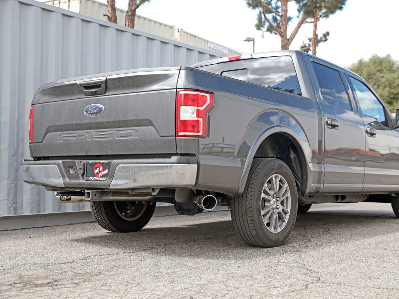 aFe Gemini XV 3in 304 SS Cat-Back Exhaust 15-20 Ford F-150 V6 2.7L/3.5 w/ Polished Tips - Burkken Auto Parts
