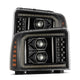 AlphaRex 05-07 Ford F250-550 PRO-Series Projector Headlights Alpha-Black - Burkken Auto Parts