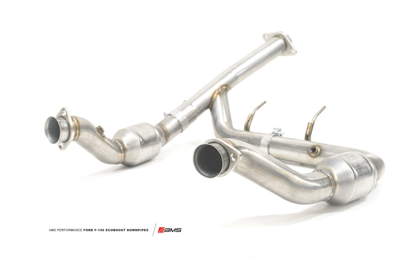 AMS Performance 2015+ Ford F-150 3.5L Ecoboost (Excl Raptor) Federal EPA Compliant Catted Downpipe - Burkken Auto Parts