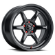 Kansei K14B Roku 18x10.5in / 5x120 BP / 12mm Offset / 72.56mm Bore - Gloss Black Wheel - Burkken Auto Parts
