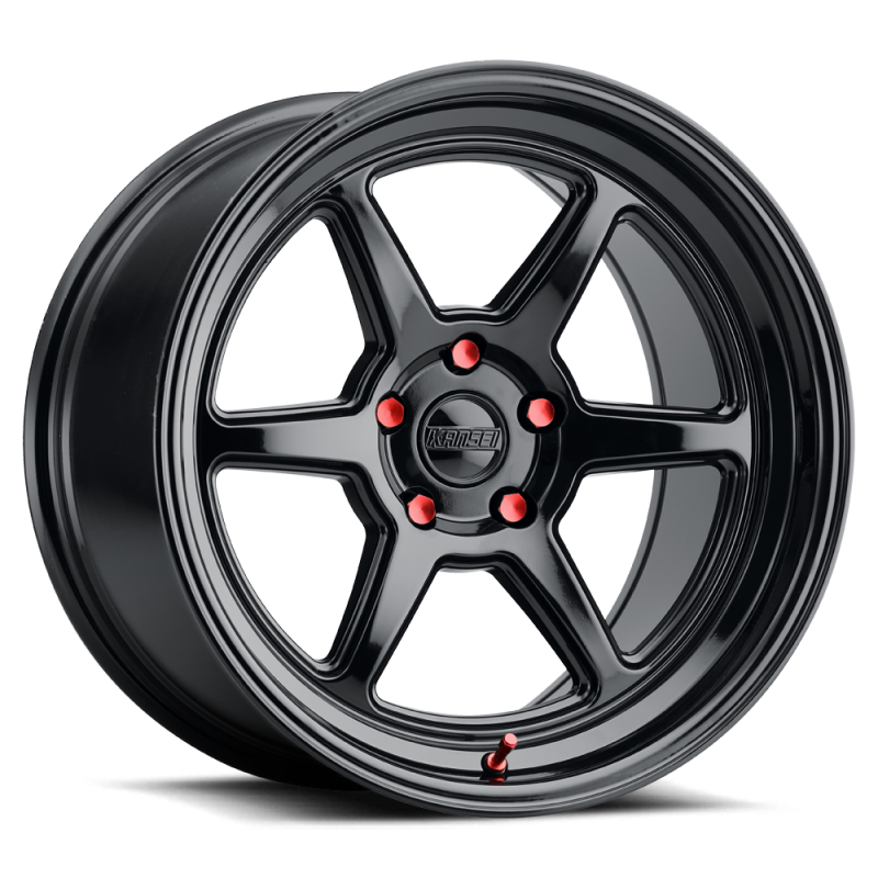 Kansei K14B Roku 18x9.5in / 5x108 BP / 38mm Offset / 63.4mm Bore - Gloss Black Wheel - Burkken Auto Parts
