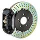 Brembo 90-01 Integra Front GT BBK 4 Piston Cast 2pc 328x28 2pc Rotor Drilled-Black - Burkken Auto Parts