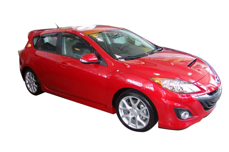 AVS 10-13 Mazda 3 (5 Door Sport) Ventvisor Outside Mount Window Deflectors 4pc - Smoke - Burkken Auto Parts
