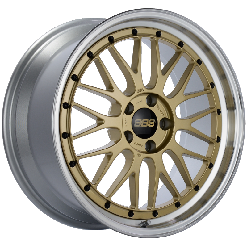 BBS LM 19x9 5x112 ET42 Gold Center Diamond Cut Lip Wheel -82mm PFS/Clip Required - Burkken Auto Parts