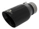 aFe MACH Force-Xp Univ 304 SS Double-Wall Clamp-On Exhaust Tip - Black - 3in Inlet - 4.5in Outlet - Burkken Auto Parts