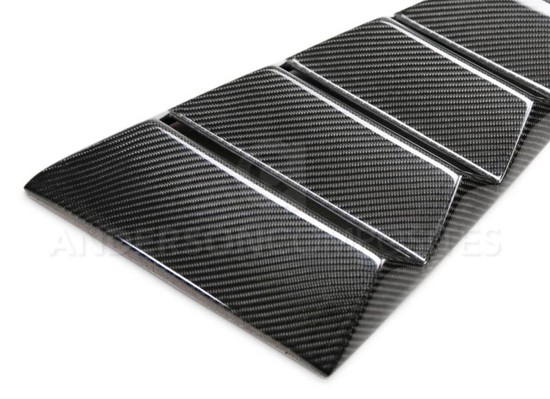Anderson Composites 2015-2017 Ford Mustang Type-V Style Window Louvers - Vented - Burkken Auto Parts