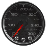 Autometer Spek-Pro Gauge Trans Temp 2 1/16in 300f Stepper Motor W/Peak & Warn Blk/Blk - Burkken Auto Parts