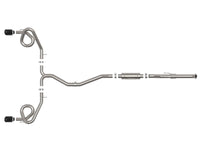 aFe 22-23 Honda Civic Si L4 1.5L (t) Takeda 2.5in to 3in 304 SS Cat-Back Exhaust w/ Black Tips - Burkken Auto Parts