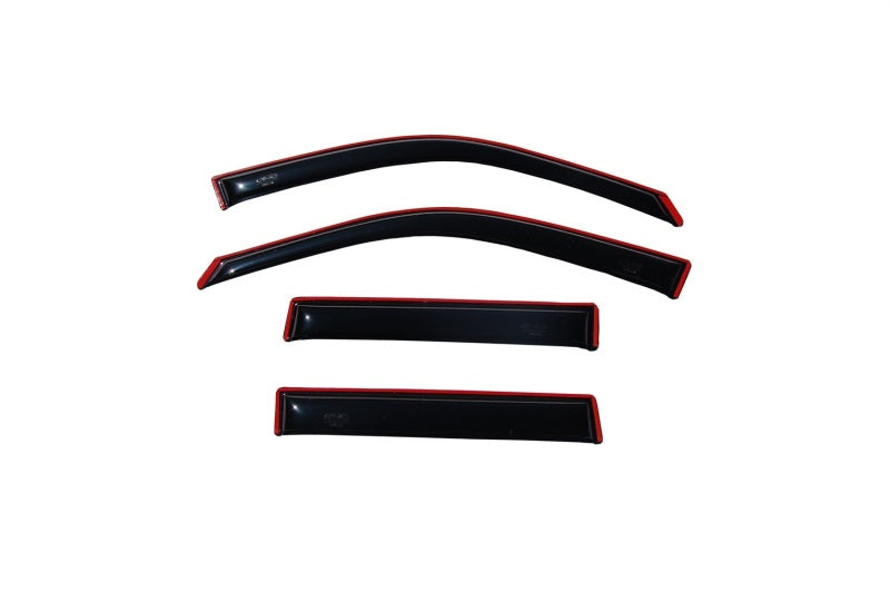 AVS 02-10 Ford Explorer (4 Door) Ventvisor In-Channel Front & Rear Window Deflectors 4pc - Smoke - Burkken Auto Parts