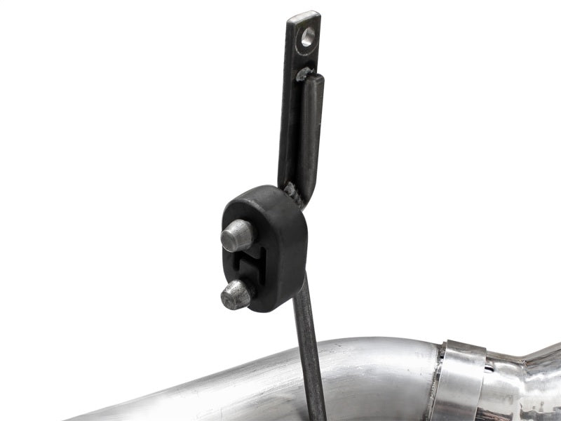 aFe LARGE BORE HD 4in 409-SS DPF-Back Exhaust w/Polished Tip 11-14 Ford Diesel Trucks V8-6.7L (td) - Burkken Auto Parts
