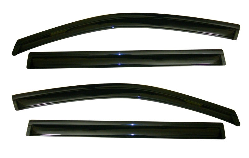 AVS 11-18 Nissan Quest Ventvisor Outside Mount Window Deflectors 4pc - Smoke - Burkken Auto Parts