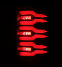 AlphaRex 07-14 Chevrolet Silverado 1500/2500HD/3500HD Luxx-Series LED Tail Lights Black/Red - Burkken Auto Parts