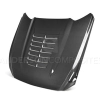 Anderson Composites 15-17 Ford Mustang (Excl. GT350/GT350R) Double Sided Type-GT5 Carbon Fiber Hood - Burkken Auto Parts