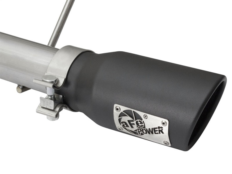 aFe Rebel Series CB 2.5in Dual Center Exit SS Exhaust w/ Black Tips 07-15 Jeep Wrangler 3.6L/3.8L V6 - Burkken Auto Parts