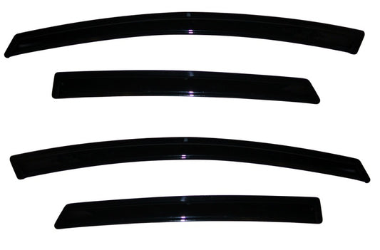 AVS 09-18 Ford Fiesta (Sedan & Hatch) Ventvisor Outside Mount Window Deflectors 4pc - Smoke - Burkken Auto Parts