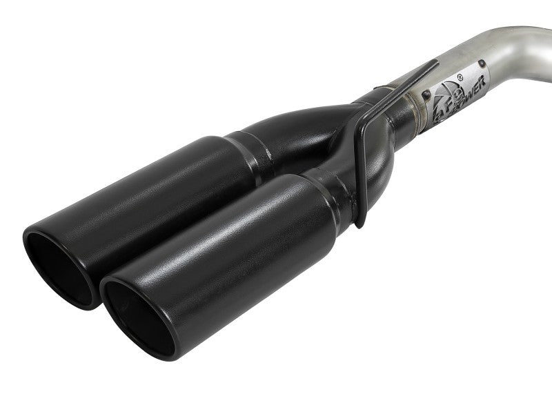 aFe Vulcan Series 3in 304SS DPF-Back 20-21 GM Trucks L6-3.0L (td) LM2 - Dual Black Tip - Burkken Auto Parts
