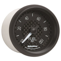 Autometer GT Series 52mm Full Sweep Electronic 0-100 PSI Fuel Pressure Gauge - Burkken Auto Parts