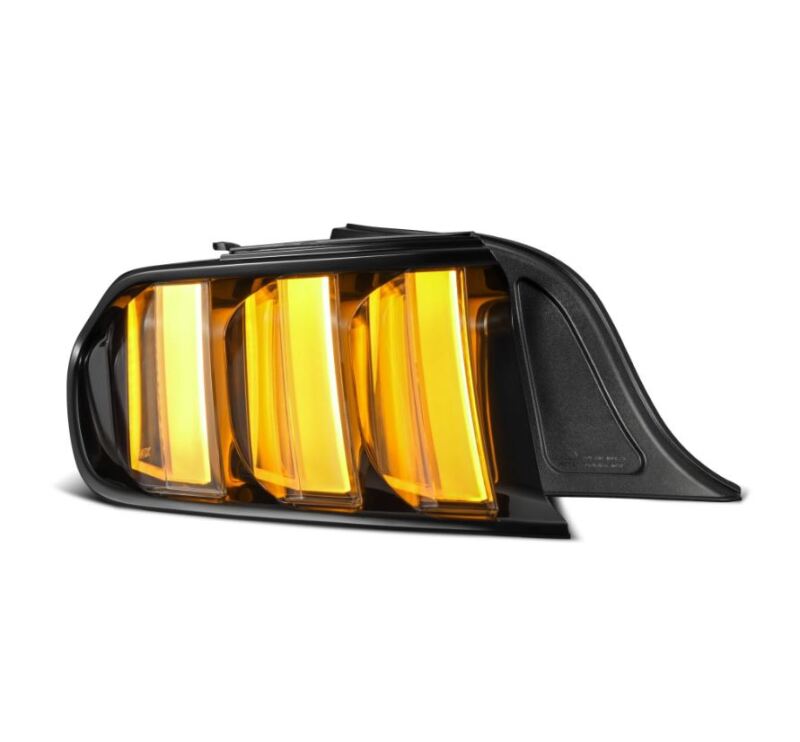 AlphaRex 15-23 Ford Mustang NOVA-Series Prismatic LED Tail Lights Black-Clear - Burkken Auto Parts