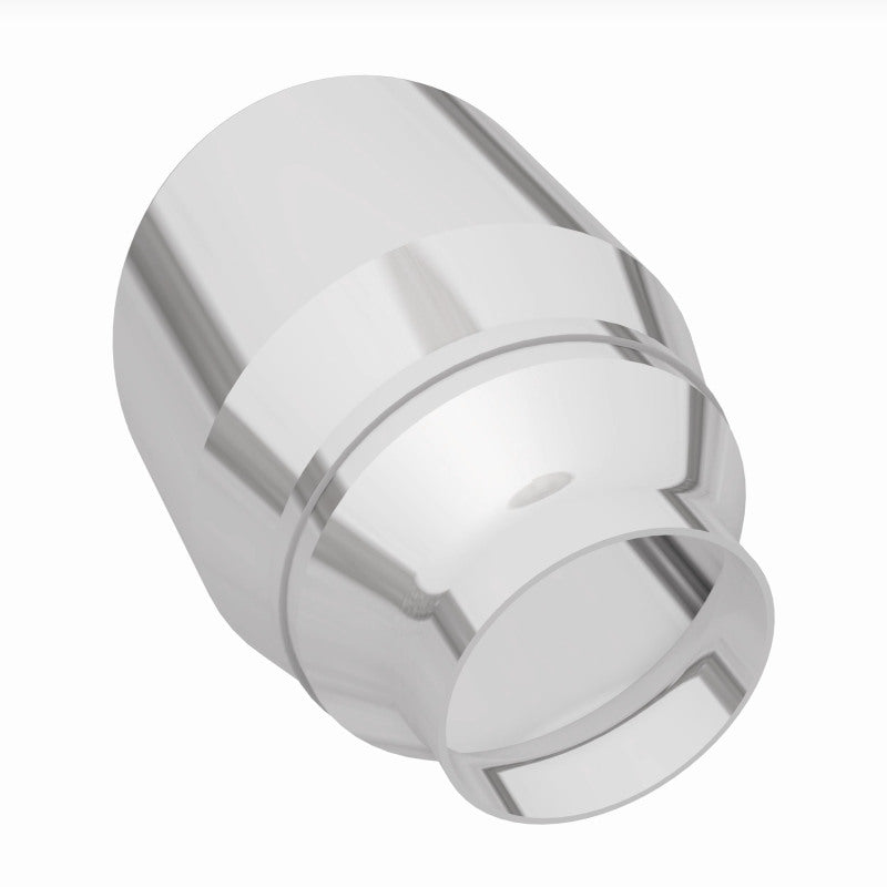 MagnaFlow Tip Stainless Double Wall Round Single Outlet Polished 4.5in DIA 2.5in Inlet 5.75in Length - Burkken Auto Parts