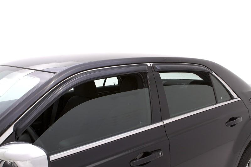 AVS 11-18 Chrysler 300 Ventvisor Outside Mount Window Deflectors 4pc - Smoke - Burkken Auto Parts