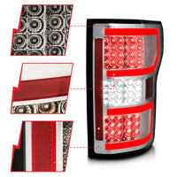 ANZO 18-19 Ford F-150 LED Taillights Chrome - Burkken Auto Parts