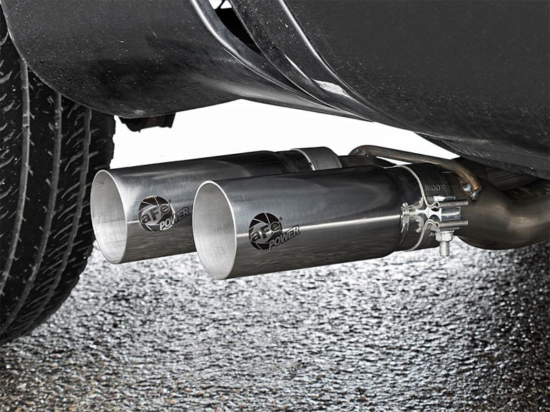 aFe Rebel Series 3in SS Cat-Back Exhaust System w/ Polished Tip 04-15 Nissan Titan V8 5.6L - Burkken Auto Parts