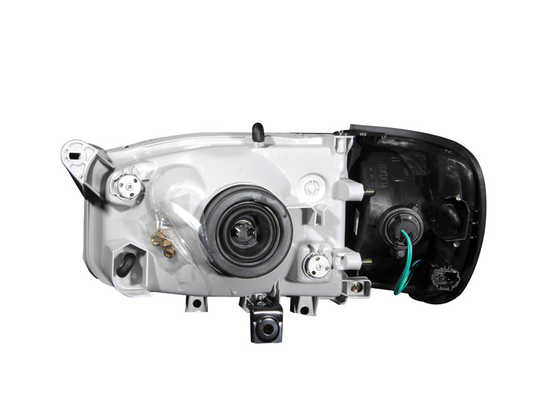 ANZO 1999-2004 Nissan Pathfinder Crystal Headlights Black - Burkken Auto Parts