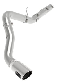 aFe ATLAS 5in DPF-Back Alum Steel Exhaust System w/Polished Tip 19-20 Ram Diesel Trucks L6-6.7L (td) - Burkken Auto Parts