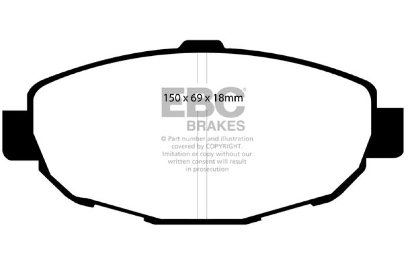 EBC 99-01 Lexus SC300 3.0 Redstuff Front Brake Pads - Burkken Auto Parts