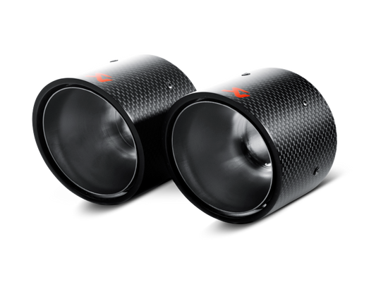 Akrapovic 07-14 MINI Cooper S (R56) / Cooper S Cabrio (R57) Tail Pipe Set (Carbon) - Burkken Auto Parts