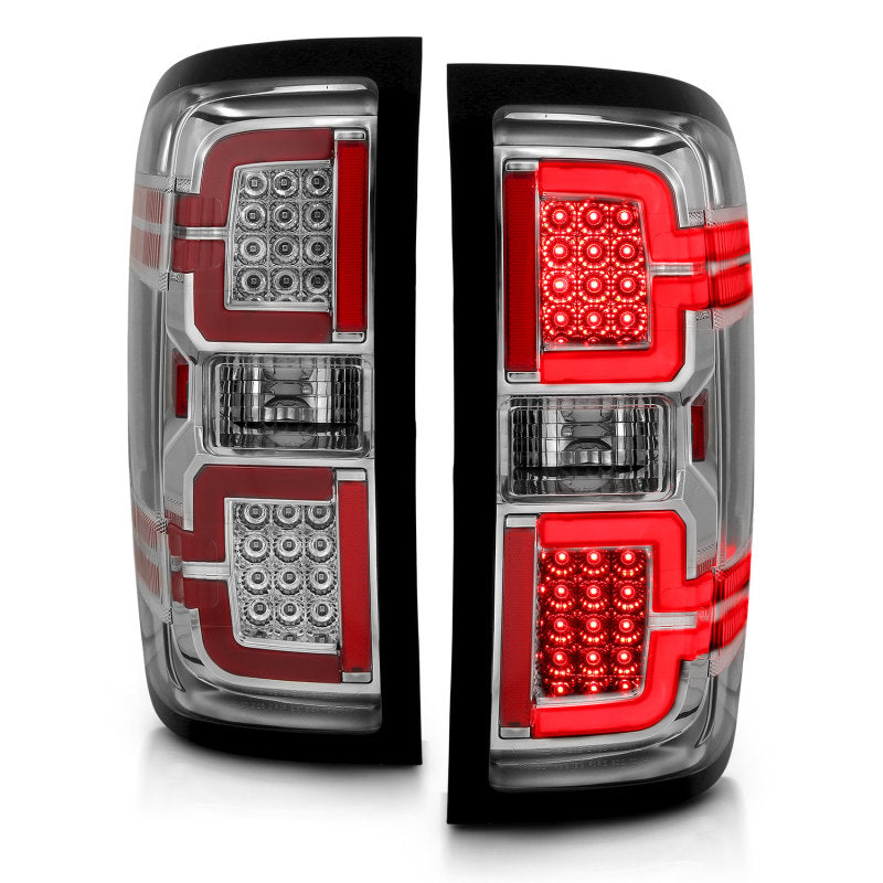 ANZO 2014-2018 Chevy Silverado 1500 LED Taillights Chrome - Burkken Auto Parts