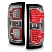 ANZO 2014-2018 Chevy Silverado 1500 LED Taillights Chrome - Burkken Auto Parts