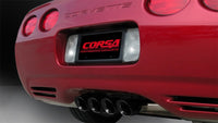 Corsa 1997-2004 Chevrolet Corvette C5 Z06 5.7L V8 Black Sport Axle-Back Exhaust - Burkken Auto Parts