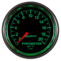 Autometer GS 0-2000 degree F Full Sweep Electronic Pyrometer Gauge - Burkken Auto Parts