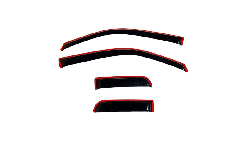 AVS 22-23 Toyota Tundra CC/CrewMax In-Channel Ventvisor Front & Rear Window Deflectors 4pc - Smoke - Burkken Auto Parts