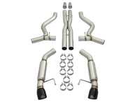 aFe MACHForce XP 3in 304 SS Sport Tone Cat-Back w/ Black Tips 15-17 Ford Mustang V6-3.7L/V8-5.0L - Burkken Auto Parts