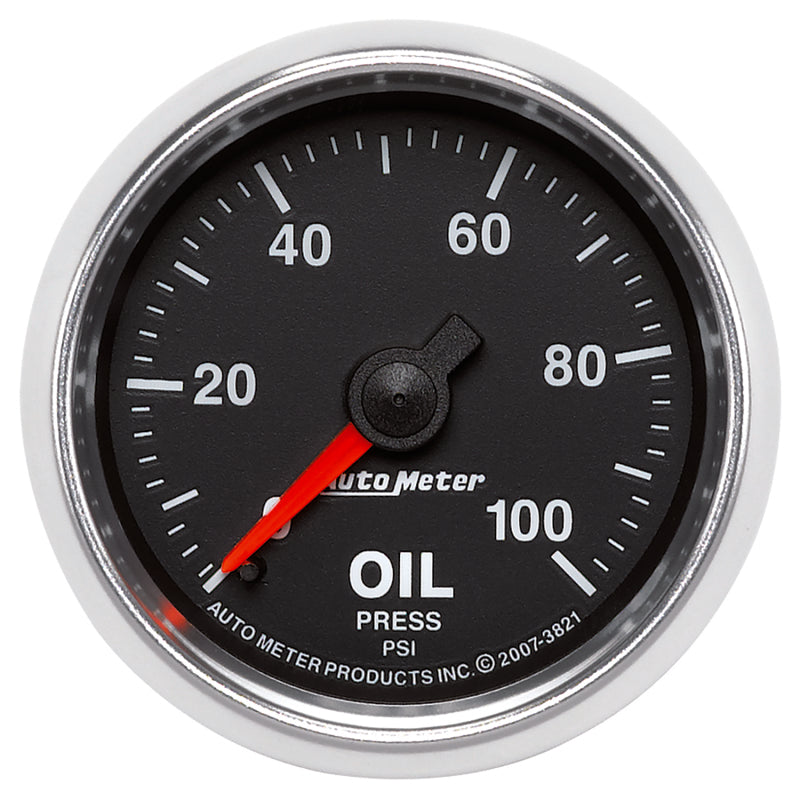 Autometer GS 52mm 0-100 PSI Mechanical Oil Pressure Gauge - Burkken Auto Parts
