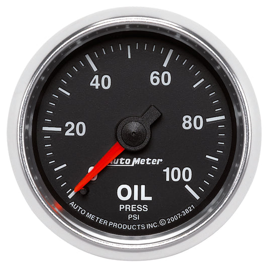 Autometer GS 52mm 0-100 PSI Mechanical Oil Pressure Gauge - Burkken Auto Parts