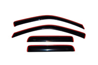 AVS 04-12 Chevy Colorado Crew Cab Ventvisor In-Channel Front & Rear Window Deflectors 4pc - Smoke - Burkken Auto Parts